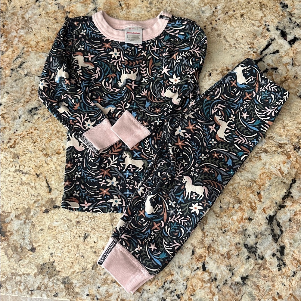 Hanna Anderson Unicorn Pajama Set - 2T
